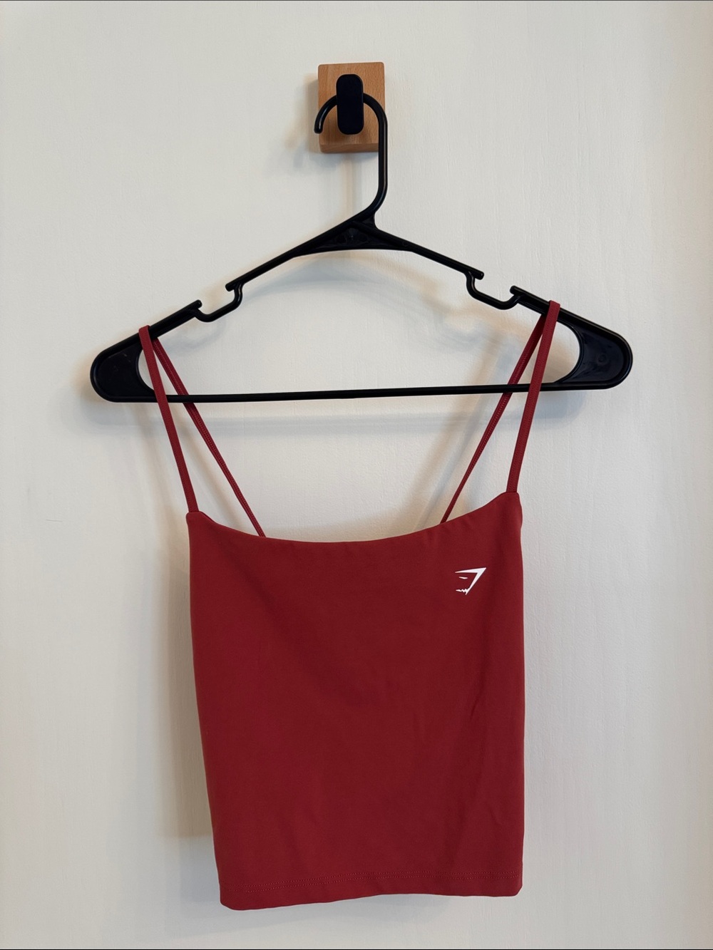 Gymshark Deep Red Double-Strap Crop Cami